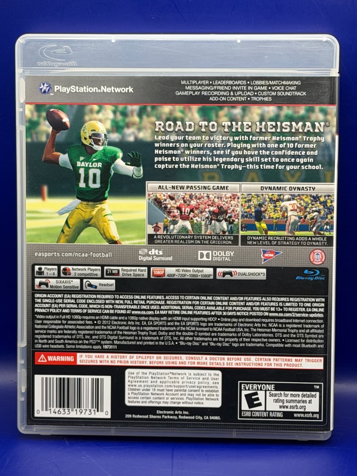 PS3 NCAA Football 13 Reflective Cover CIB Complete In Box Tested Working - Thumbnail 2