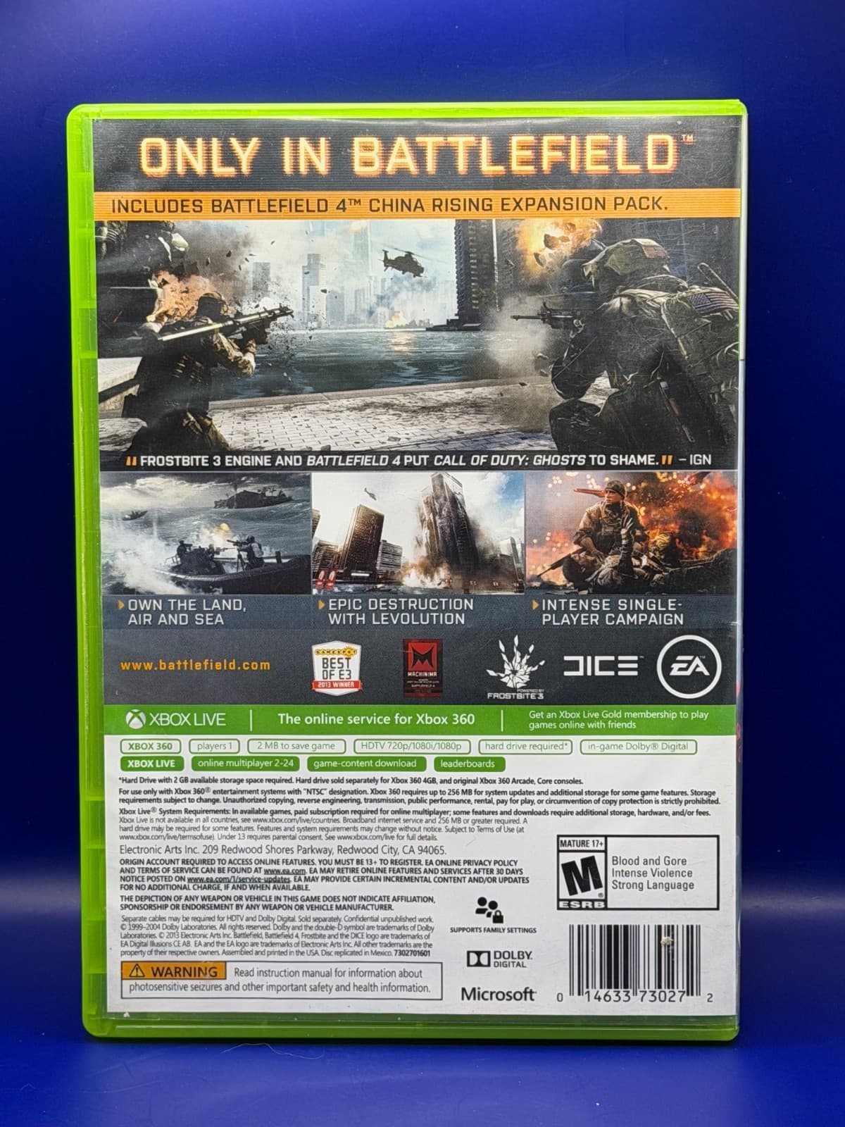 Xbox 360 Battlefield 4 CIB Complete In Box Tested Working - Thumbnail 2