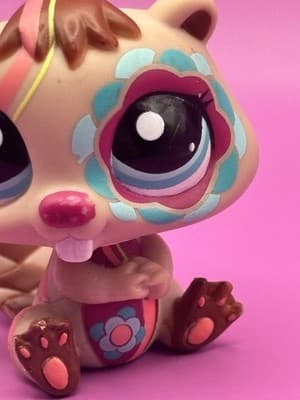 Littlest Pet Shop LPS 2134 Beaver Designs Tattoos Postcard Pets 2008 Body Paint - Thumbnail 2
