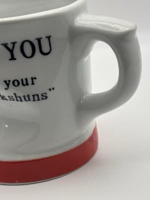 Vintage 1993 COFFEE MUG Gag Gift I Love You With All Your Imperfeck Shuns FUNNY - Thumbnail 4