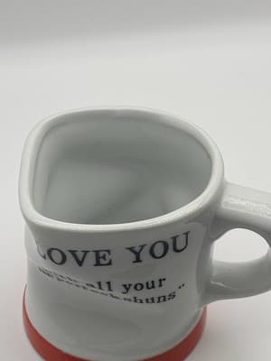 Vintage 1993 COFFEE MUG Gag Gift I Love You With All Your Imperfeck Shuns FUNNY - Thumbnail 6