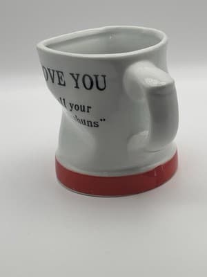 Vintage 1993 COFFEE MUG Gag Gift I Love You With All Your Imperfeck Shuns FUNNY - Thumbnail 3