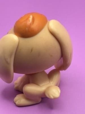 Littlest Pet Shop LPS Orange Bunny Rabbit Lop Eared Hair Rare Collectible #480 - Thumbnail 4
