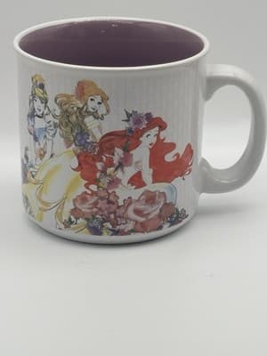 Porcelain Disney Ariel -Cinderella -Belle Coffee/ Tea Mug 20 oz Hard to Find Cer - Thumbnail 3