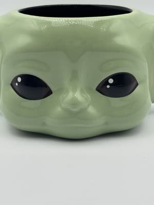 Star Wars Baby Yoda Grogu Mandalorian Coffee Mug Lucasfilm Green Collectible Cer - Thumbnail 2