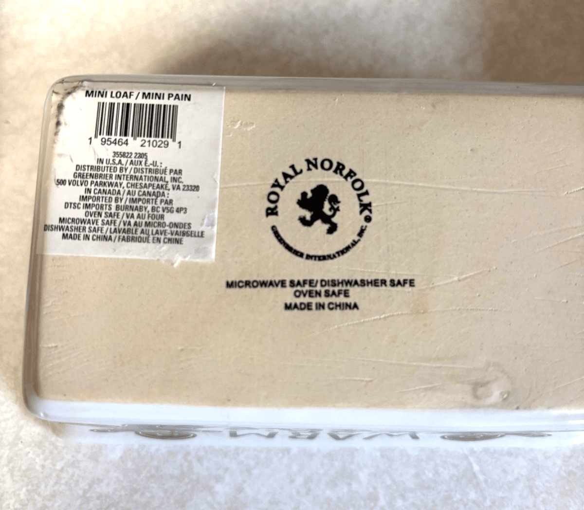 New Lot Of 6 Royal Norfolk Ceramic Gingerbread Loaf Pans Dish 6” X 3.5” - Thumbnail 6