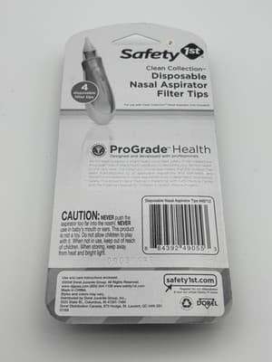 Safety 1st Prograde Clean Collection Disposable Nasal Aspirator Filter Tips 4 PK - Thumbnail 2