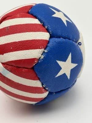 Lacrosse Training Ball New USA Stars and Stripes Pattern - Thumbnail 8