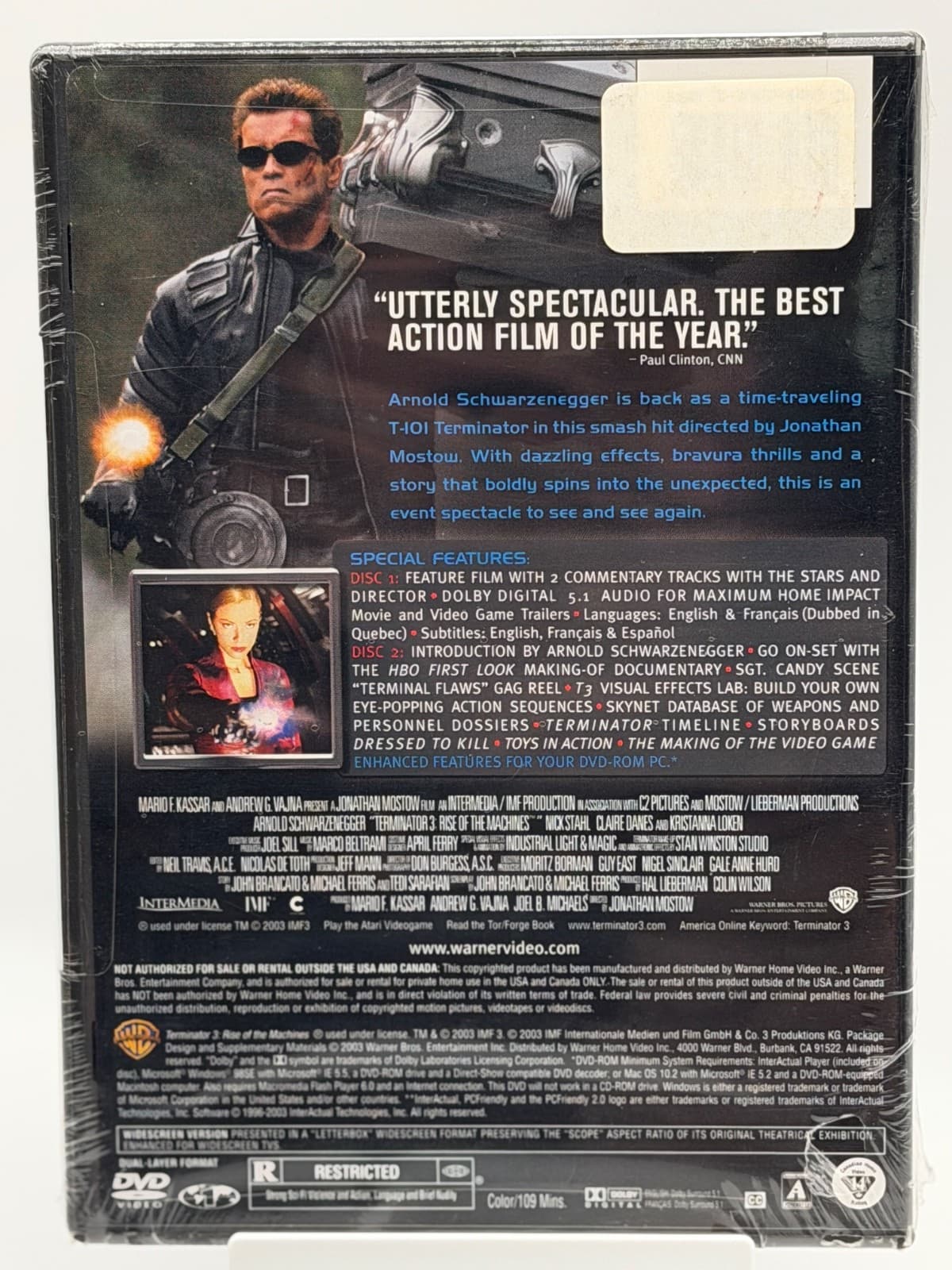 Terminator 3 Rise of the Machines DVD 2-Disc Widescreen Sealed New - Thumbnail 2