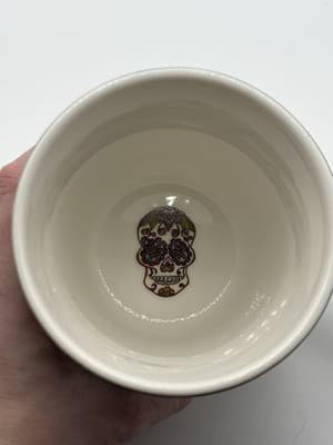 Artisan Sugar Skull Café Coffee Mug Green Multi Day of Dead by Lang 17 oz, Ceram - Thumbnail 4