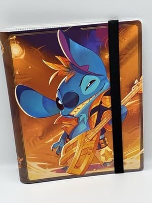 Rockstar Stitch Disney Lorcana 4-Pocket Binder PortfolioHolds 80 Cards NEW Empty - Thumbnail 2