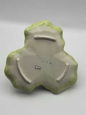 Fitz & Floyd Lotus Flower Candle Holder Pink Green Floral Japan Ceramic - Thumbnail 6