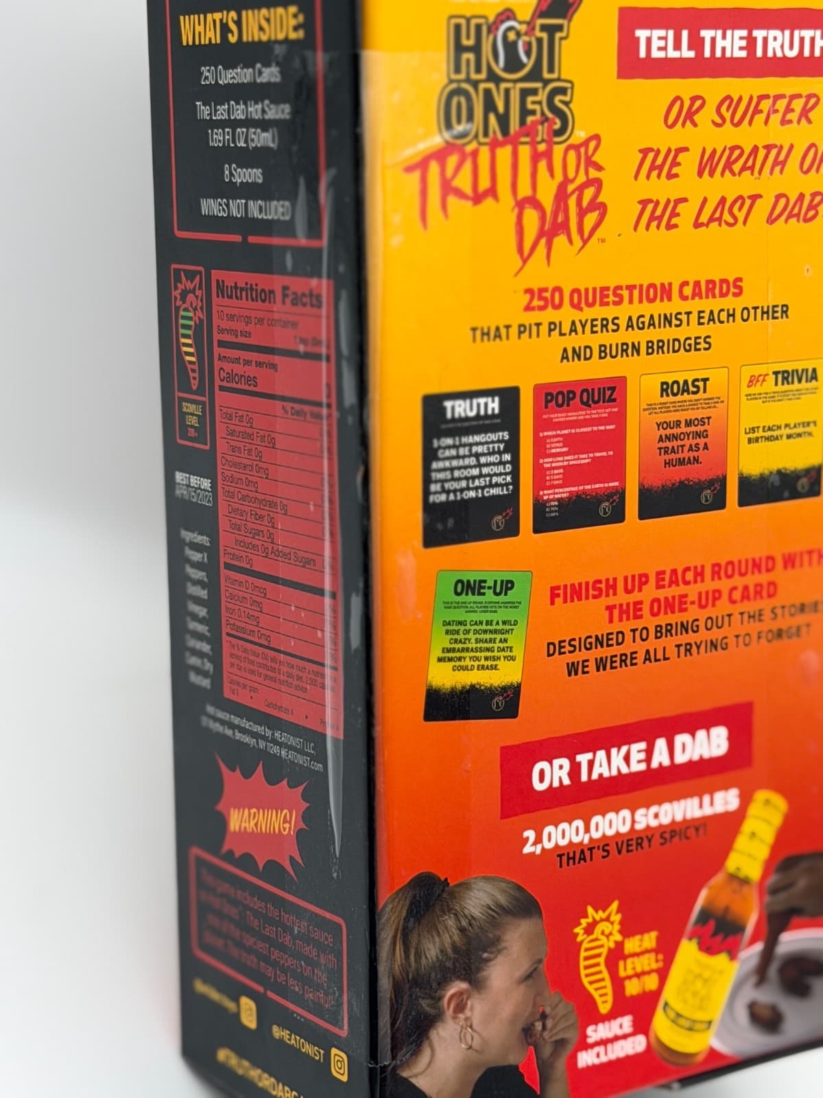 Hot Ones Truth or Dab The Game New Sealed Hot Sauce Included Ages 17+ Video Game - Thumbnail 4