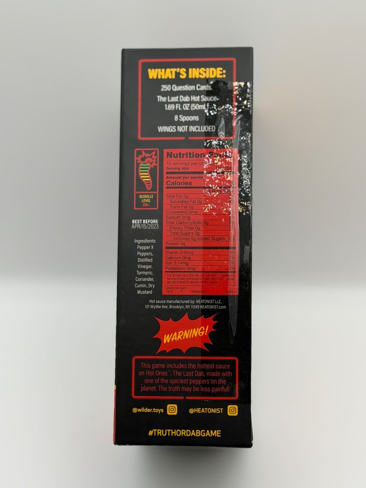 Hot Ones Truth or Dab The Game New Sealed Hot Sauce Included Ages 17+ Video Game - Thumbnail 6