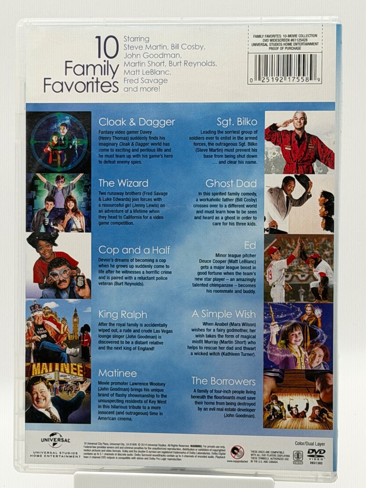 10 Family Favorites Movies Wizard Ed King Ralph Borrowers Simple Wish DVD Movie - Thumbnail 5