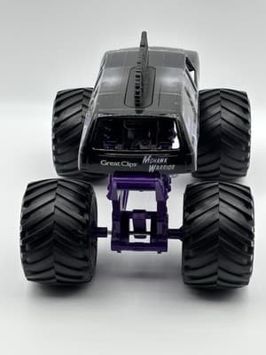 Monster Jam Mohawk Warrior Great Clips Monster Truck Purple Diecast Toy 2021 euc - Thumbnail 5