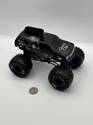 Monster Jam Mohawk Warrior Great Clips Monster Truck Purple Diecast Toy 2021 euc - Thumbnail 8