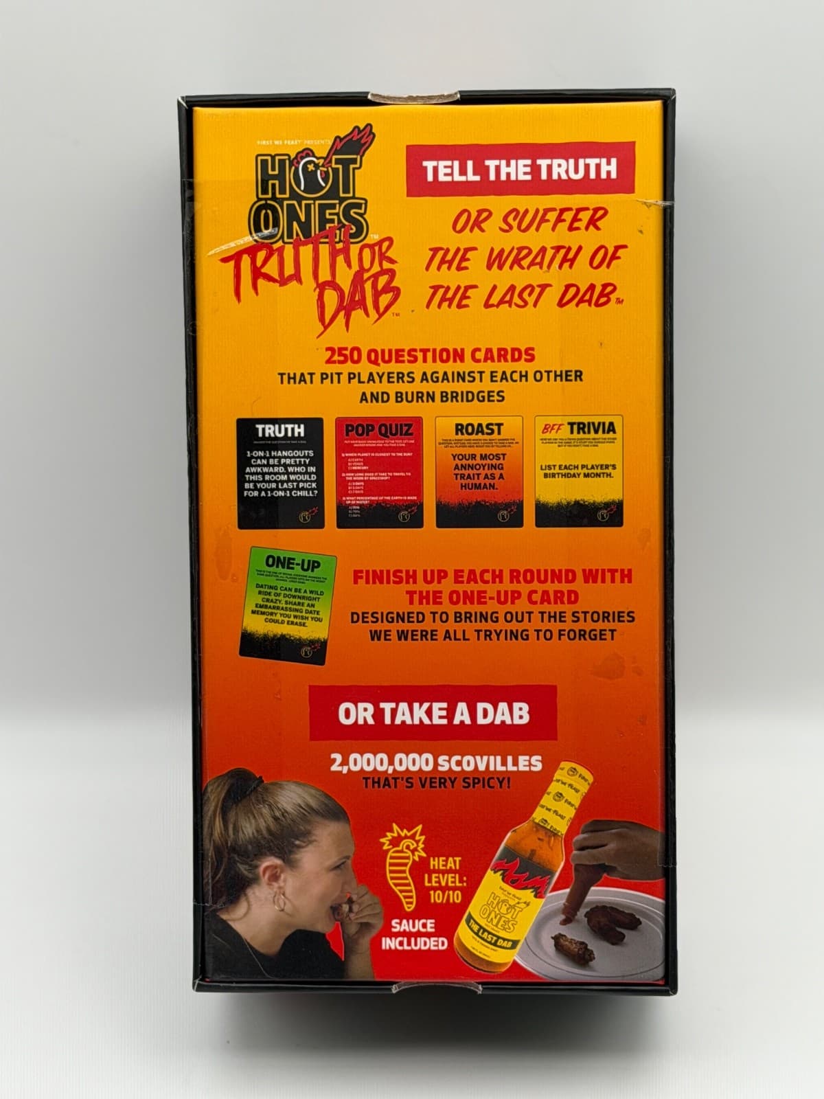 Hot Ones Truth or Dab The Game New Sealed Hot Sauce Included Ages 17+ Video Game - Thumbnail 3