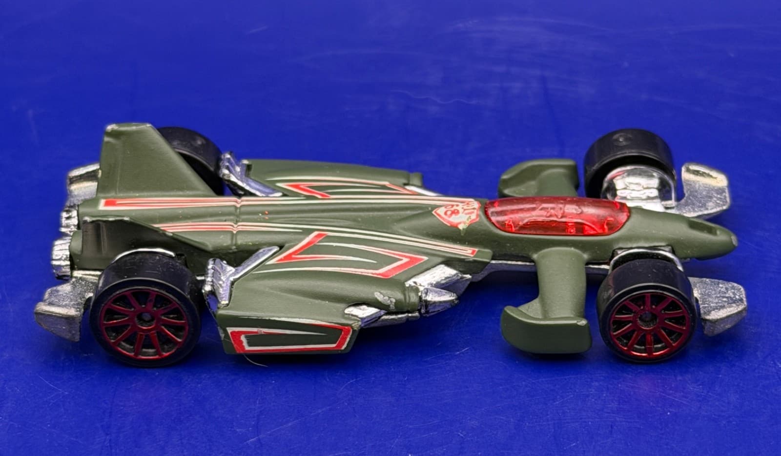 2008 Hot Wheels Jet Threat 3.0 Team Jet Rides Olive Green Loose - Thumbnail 2