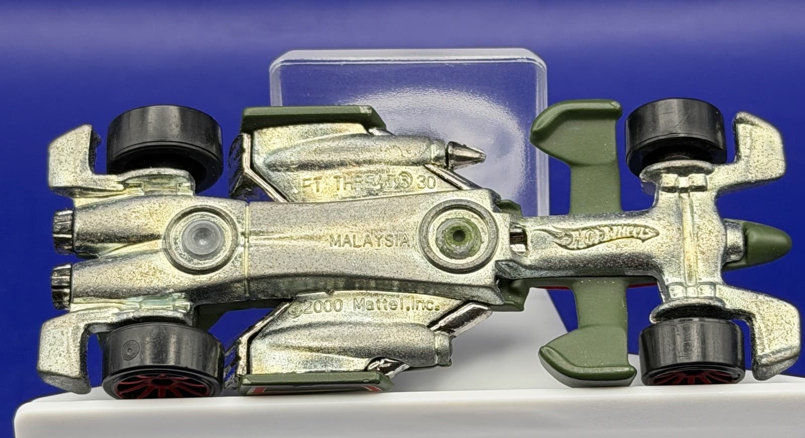 2008 Hot Wheels Jet Threat 3.0 Team Jet Rides Olive Green Loose - Thumbnail 3