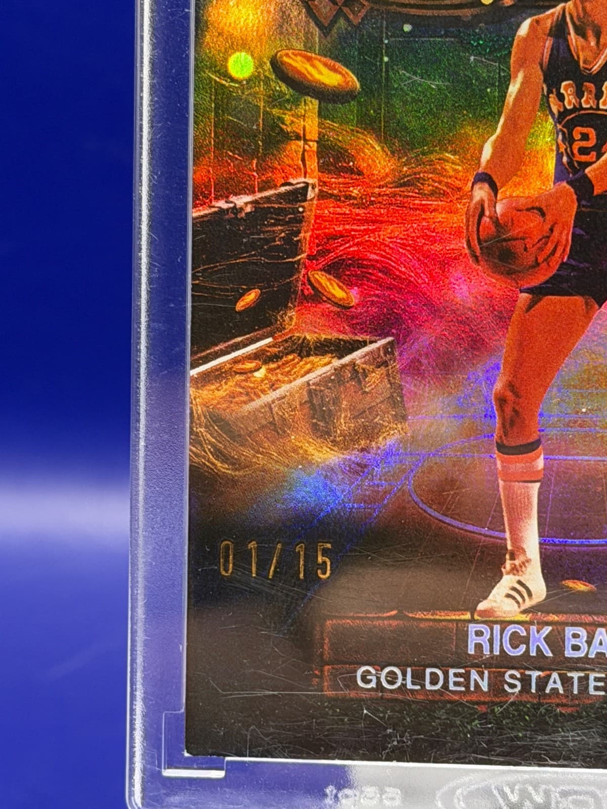 2026 Topps 3 Rick Barry #3D-33 Warriors 3&D Holo Gold Parallel 01/15 - Thumbnail 2