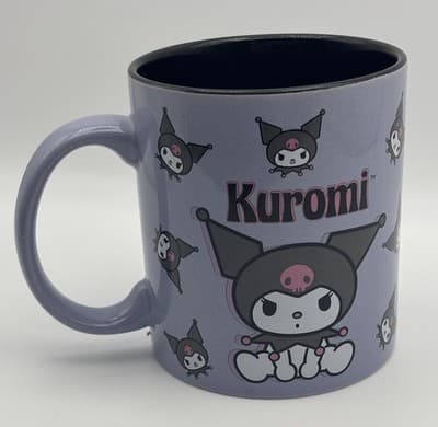 Hello Kitty & Friends Sanrio KUROMI 20 oz. Purple Coffee Tea Mug Cup Ceramic - Thumbnail 3