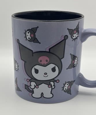 Hello Kitty & Friends Sanrio KUROMI 20 oz. Purple Coffee Tea Mug Cup Ceramic - Thumbnail 2