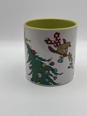 The Grinch with Max and Cindy Lou 16oz Ceramic Mug Christmas Decor FREE SHIPPING - Thumbnail 3