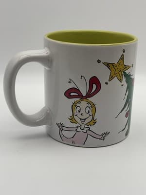 The Grinch with Max and Cindy Lou 16oz Ceramic Mug Christmas Decor FREE SHIPPING - Thumbnail 2
