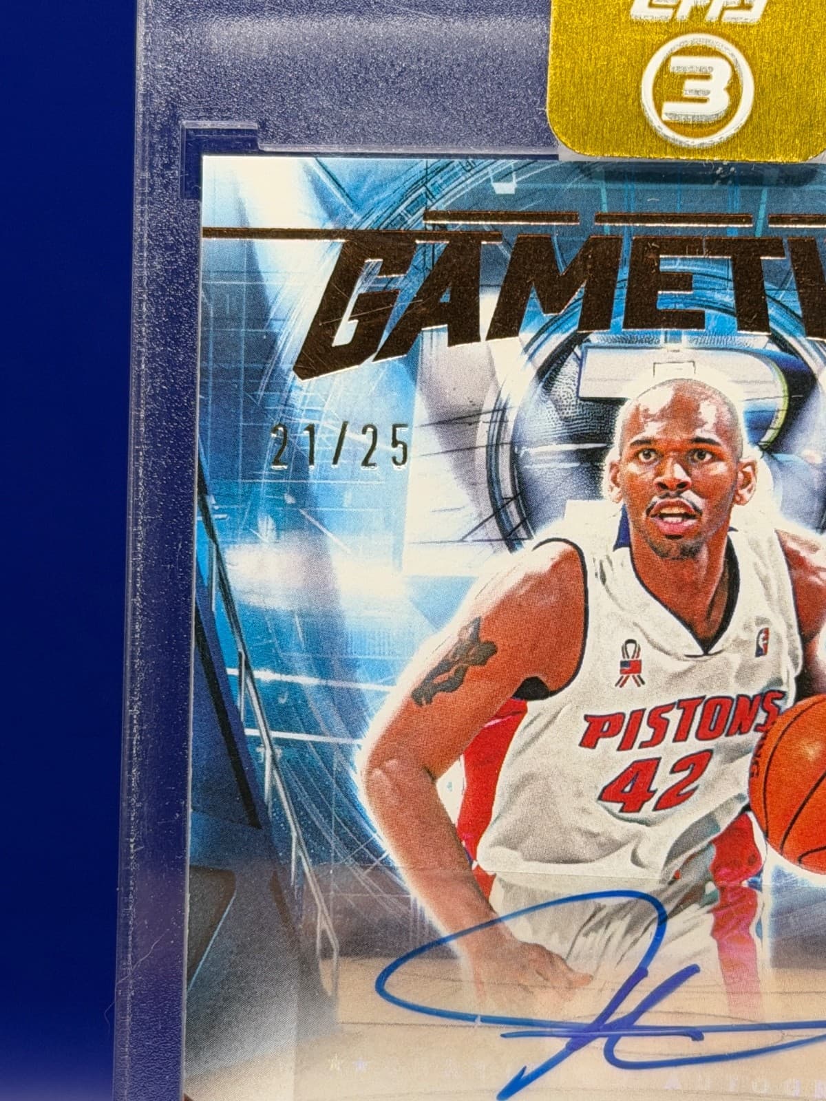 2025-2026 Topps 3 #GT-JS Game Time Graphs Auto Bronze /25 Pistons - Thumbnail 3