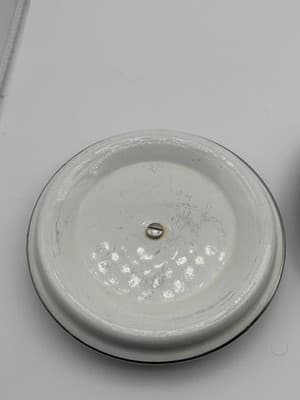 Vintage 70s Enamelwa Replacement Pot Pan Lids Lot 3 Paisley Floral Retro 789 In - Thumbnail 6