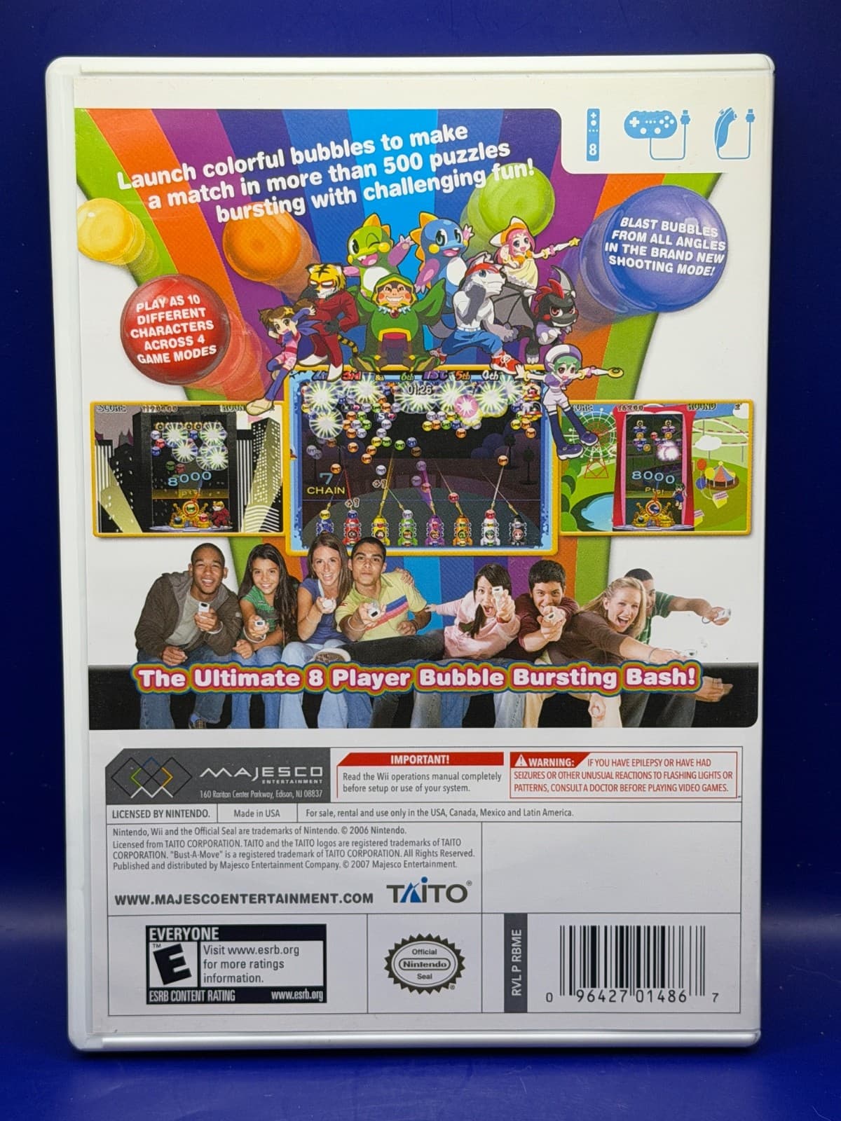 Bust-A-Move Bash Nintendo Wii Complete CIB Tested Majesco Taito - Thumbnail 4