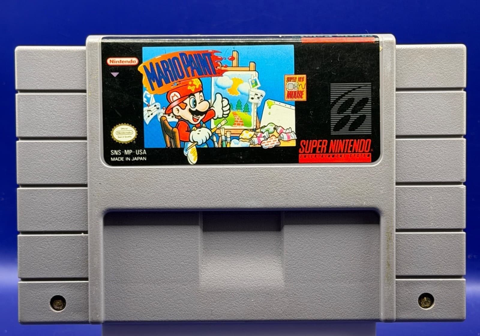 Mario Paint SNES + Hyperkin Mouse Bundle Super Nintendo Complete Setup - Thumbnail 2