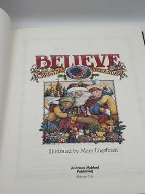 Believe : A Christmas Treasury by Mary Engelbreit 1998 Hardcover Book. - Thumbnail 3