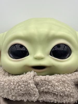 Star Wars Talking Grogu / Baby Yoda 11" Plush W/ Vinyl Head Mattel 2020, Works T - Thumbnail 3