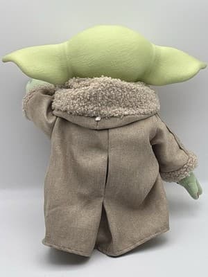 Star Wars Talking Grogu / Baby Yoda 11" Plush W/ Vinyl Head Mattel 2020, Works T - Thumbnail 4