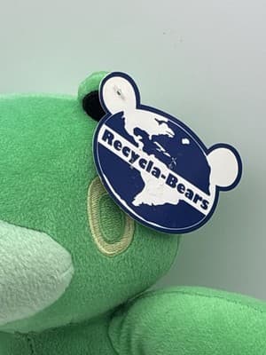 RARE-PEEK-A-BOO TOY PLUSH PANDA COLLECTABLE SERIES RECYCLA- green Pre-owned Tags - Thumbnail 3