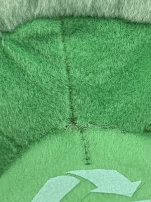 RARE-PEEK-A-BOO TOY PLUSH PANDA COLLECTABLE SERIES RECYCLA- green Pre-owned Tags - Thumbnail 6