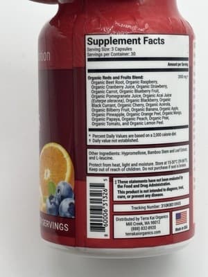 (BB 01/27) Juce Super Fruits Whole Food Capsules, 23 Fruits per Serving - 90 ct. - Thumbnail 4