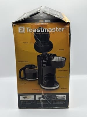 Toastmaster 12 Cup Coffee Maker TM-122CM Black New In Box/Box opened Ceramic - Thumbnail 4