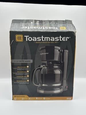 Toastmaster 12 Cup Coffee Maker TM-122CM Black New In Box/Box opened Ceramic - Thumbnail 5