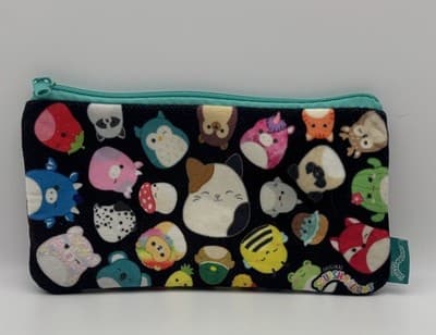 Squishmallows Zippered Pouch Bag Soft Colorful Pencil Case Plush Stuffed Animal - Thumbnail 2