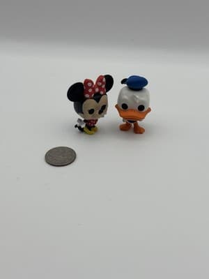 Disney Funko Minis Minnie Mouse Donald Duck Vinyl Figure Lot Paint Wear - Thumbnail 2