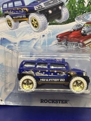 2020 Hot Wheels Rockster4/6 Dark Blue Winter Series New - Thumbnail 2