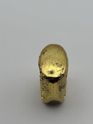 Asian Dragon Gold Tone Decorative Incense Holder Trinket Cup Vintage Ceramic - Thumbnail 5