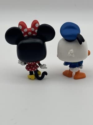 Disney Funko Minis Minnie Mouse Donald Duck Vinyl Figure Lot Paint Wear - Thumbnail 3