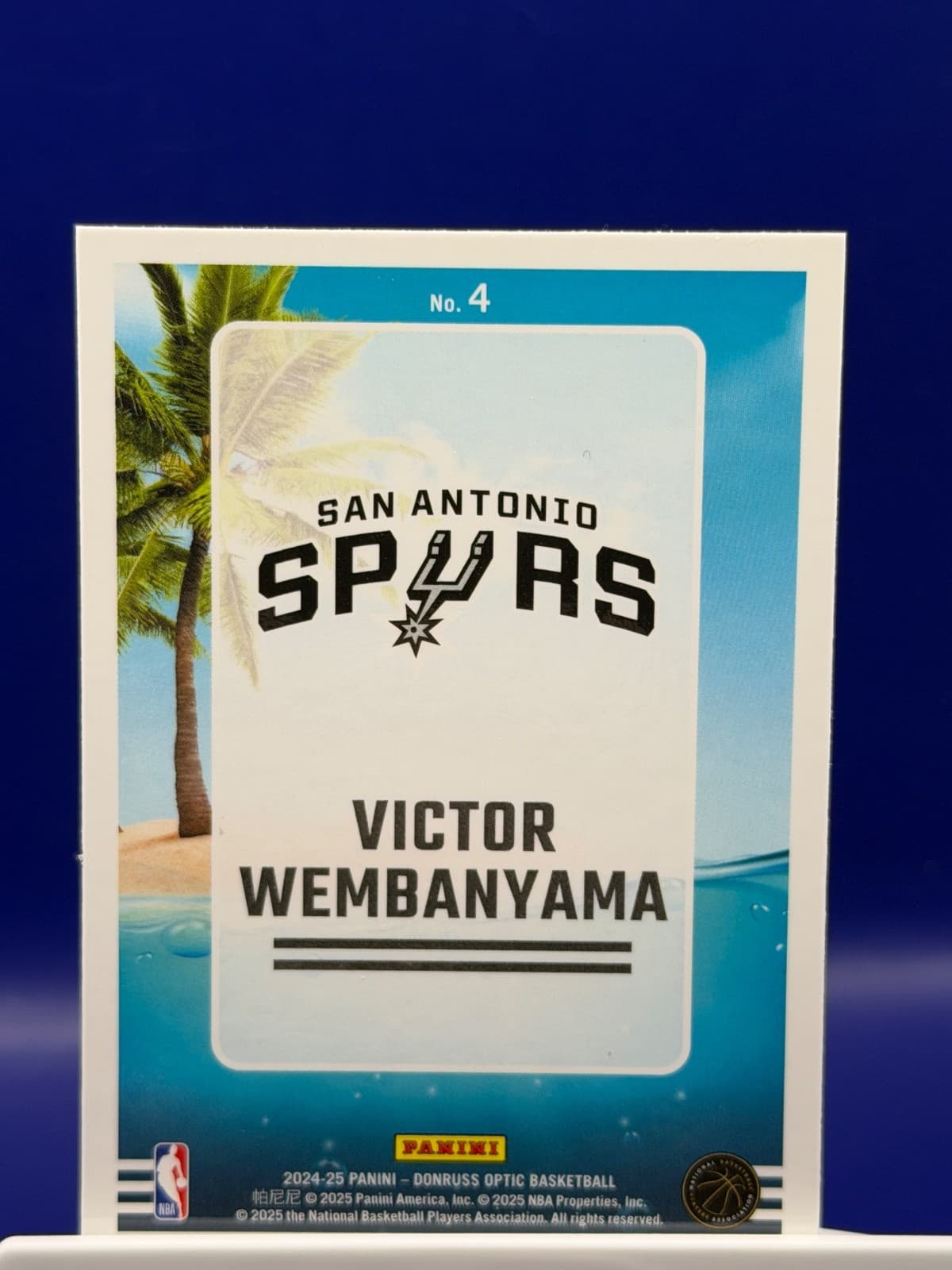2024-25 Donruss Optic Splash Victor Wembanyama #4 Spurs Insert - Thumbnail 2