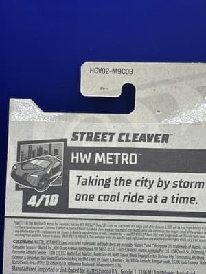 Hot Wheels HW Metro 4/10 Street Cleaver 30/250 Green - Thumbnail 4