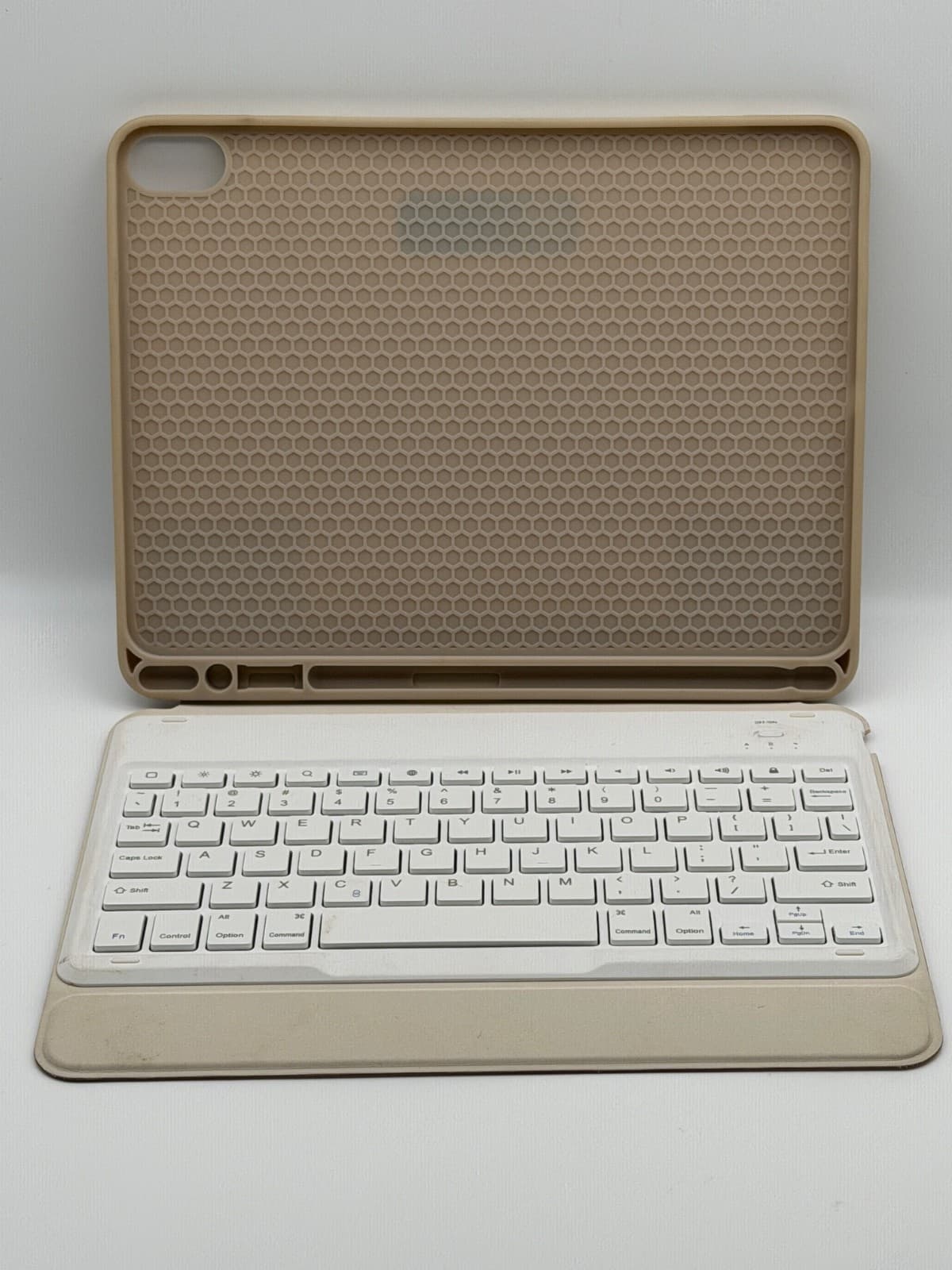 Wireless Keyboard Case for iPad 9 8 7 10.2 Air 3 Pro 10.5 Rose Gold - Thumbnail 4