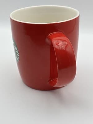 Starbucks 2021 Red Ceramic Coffee Mug Cup 11 oz AB3424 Logo Microwave Safe - Thumbnail 3